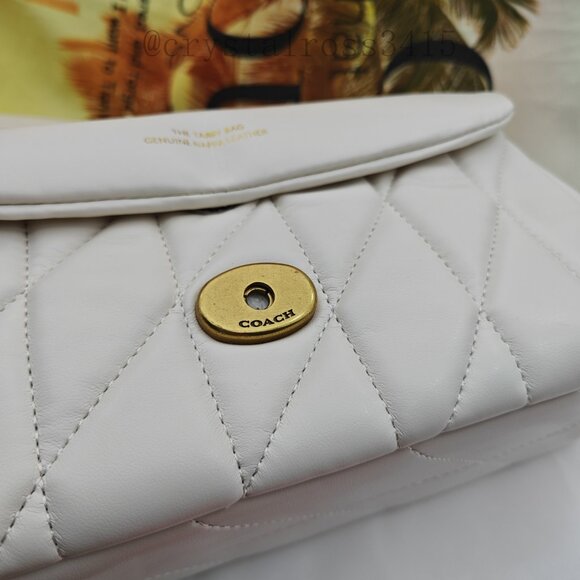 Coach tabby shoulder bag 26 with quilting white - Picture 9 of 13